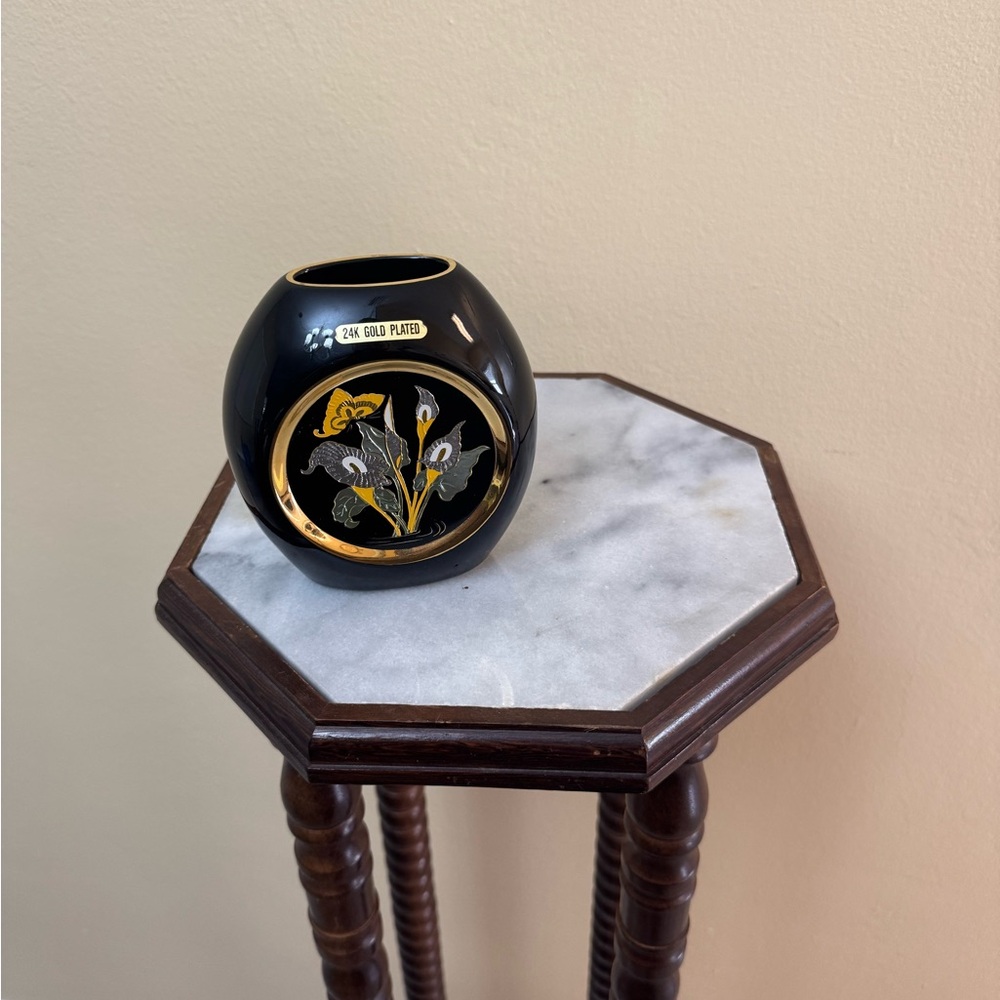 Art of Chokin Butterfly and Calla Lilly base